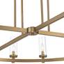 5_Stiffel Aron 60" Wide 18-Light Modern Brass Finish Ring Chandelier more views