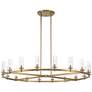 Watch A Video About the Stiffel Aron Brass 18 Light Wagon Wheel Chandelier