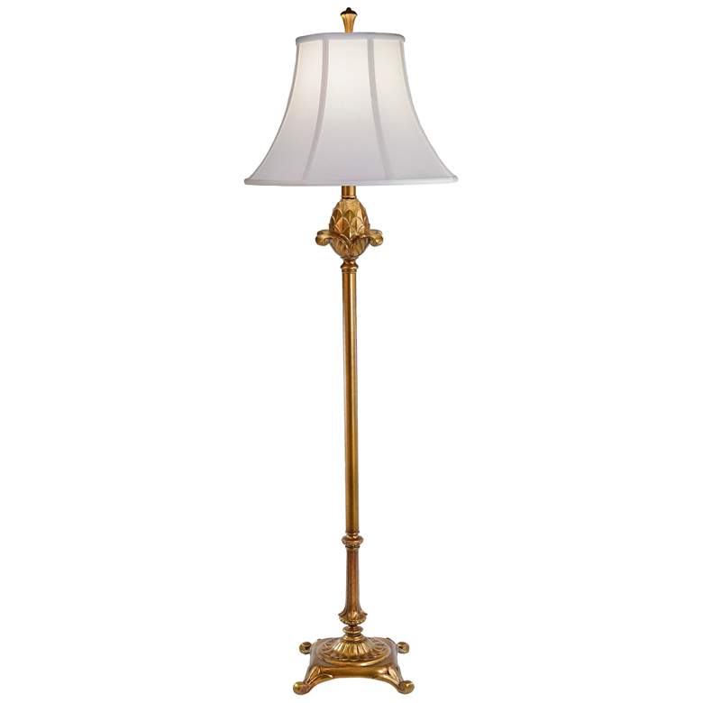 Image 1 Stiffel Artichoke 62" High Polished Honey Brass Metal Floor Lamp