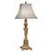 Stiffel Artichoke Polished Honey Brass Table Lamp
