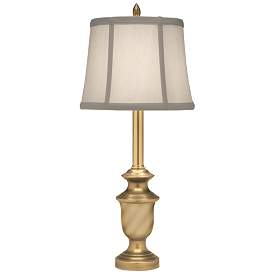 Image1 of Stiffel Artisan 25" High Brass Finish Urn Vase Traditional Table Lamp