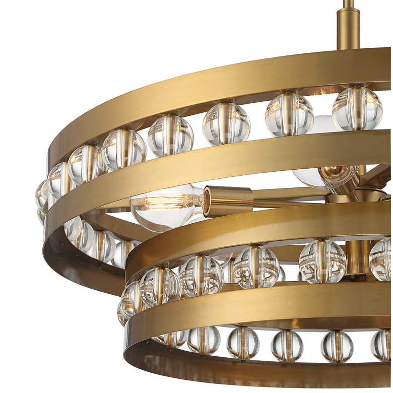 Image 4 Stiffel Artyom 32 inch Wide Warm Gold Finish 6-Light Ring Pendant more views