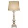 Stiffel Ballast 32" Distressed White Finish Traditional Table Lamp