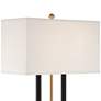 Stiffel Barclay 28" Traditional Black Gold Lamp with Dual USB Ports