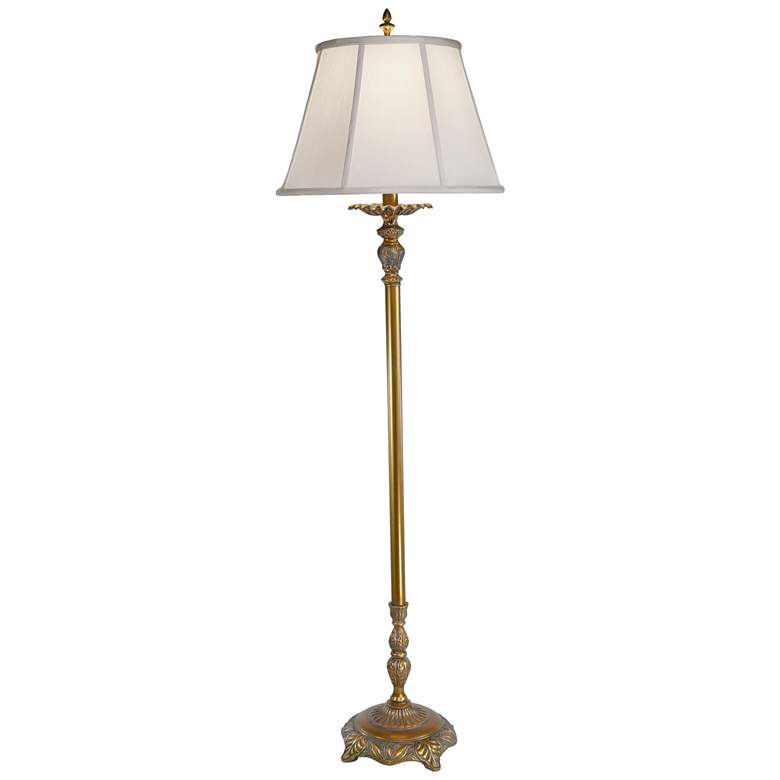 Image 1 Stiffel Bennett 62 inch Traditional Artisan Brass Metal Floor Lamp
