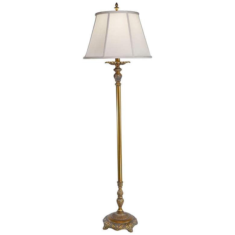 Image 1 Stiffel Bennett 62" Traditional Artisan Brass Metal Floor Lamp