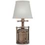 1_Stiffel Bing 13" Old Bronze Wine Press Mini Accent Table Lamp