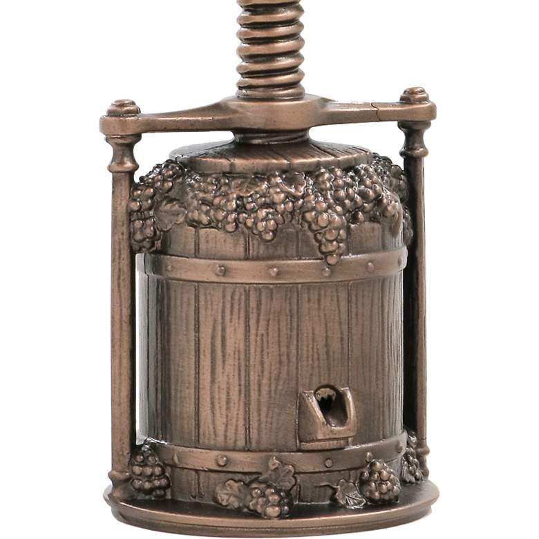 Image 3 Stiffel Bing 13" Old Bronze Wine Press Mini Accent Table Lamp more views