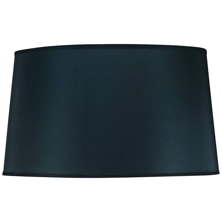 Image 1 Stiffel Black Opaque Tapered Drum Shade 14x16x9 (Spider)