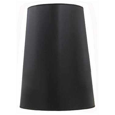 Stiffel Black Parchment Tapered Cylinder Lamp Shade 12x16x20 (Spider)