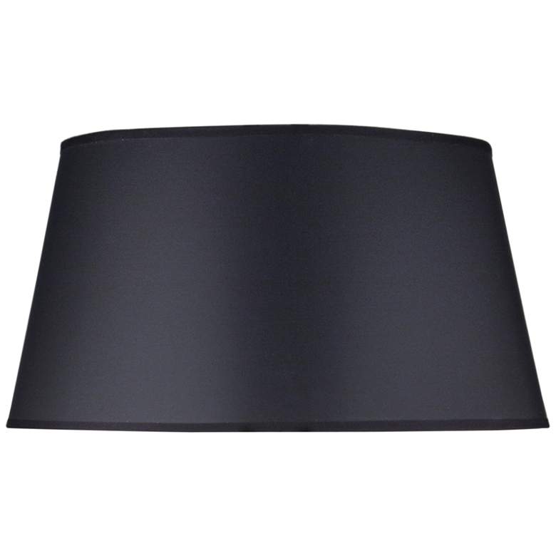 Image 1 Stiffel Black Tapered Drum Lamp Shade 12x15x8 (Spider)