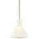 Stiffel Blaine 11 3/4" Wide Painted Gold Mini Pendant