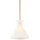 Stiffel Blaine 11 3/4" Wide Painted Gold Mini Pendant