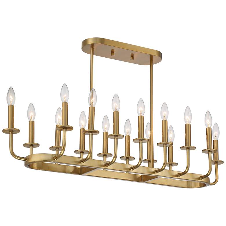 Image 2 Stiffel Bondai 38 3/4" Wide Soft Gold 16-Light Island Chandelier