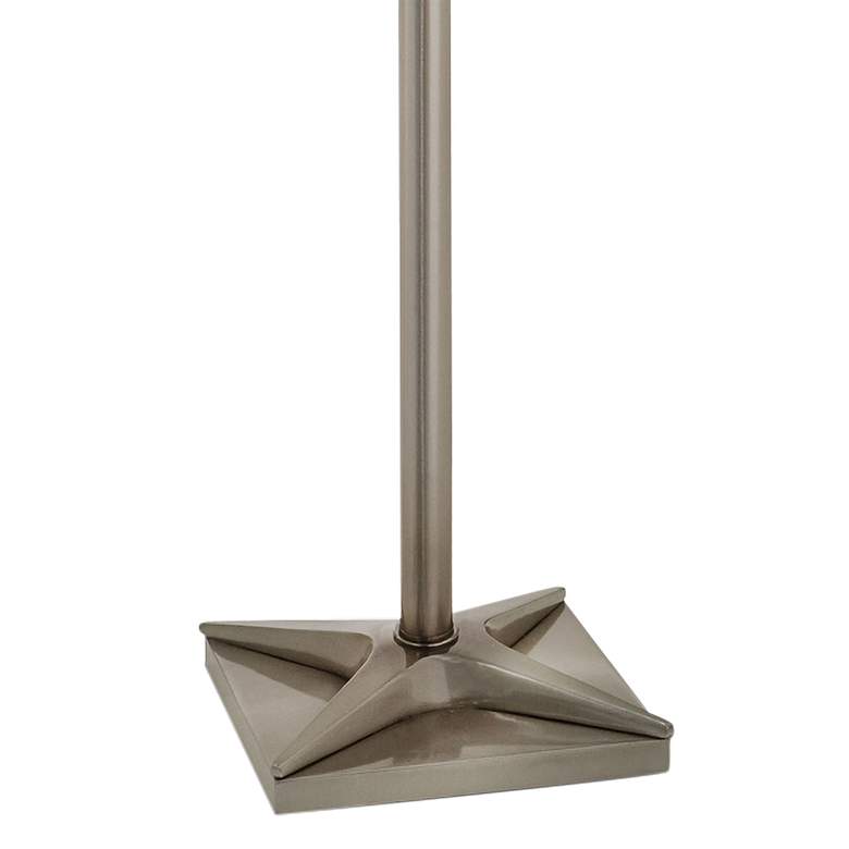 Image 3 Stiffel Borenstein 59" Nickel Metal Modern Pull Chain Floor Lamp more views