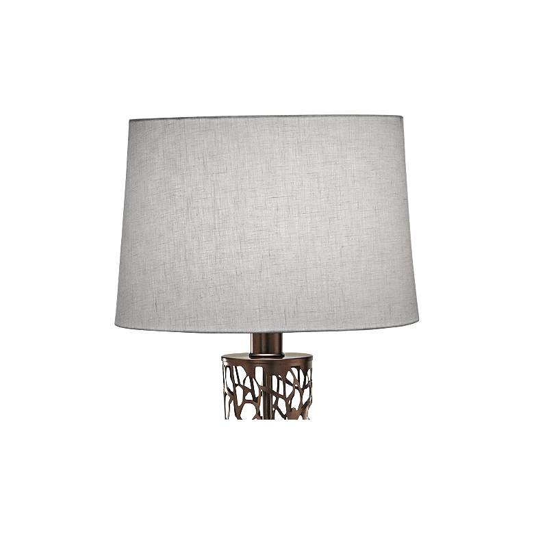 Image 2 Stiffel Branches 29" Laser Cut Oil-Rubbed Bronze Table Lamp more views