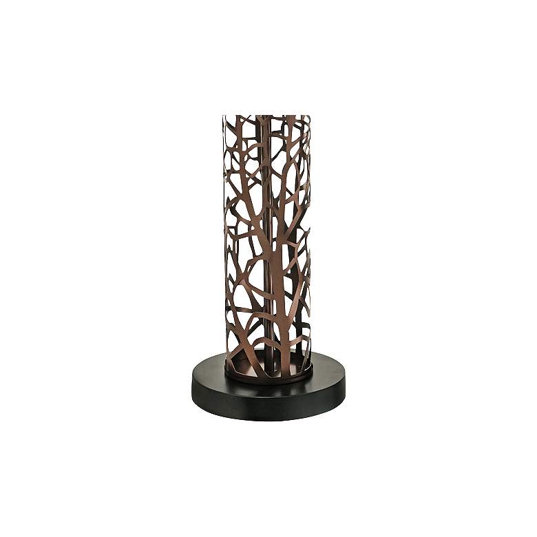 Image 3 Stiffel Branches 29" Laser Cut Oil-Rubbed Bronze Table Lamp more views