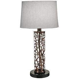 Image1 of Stiffel Branches Laser Cut Oil-Rubbed Bronze Table Lamp