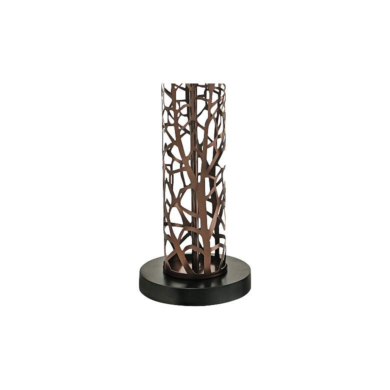 Image 3 Stiffel Branches Laser Cut Oil-Rubbed Bronze Table Lamp more views