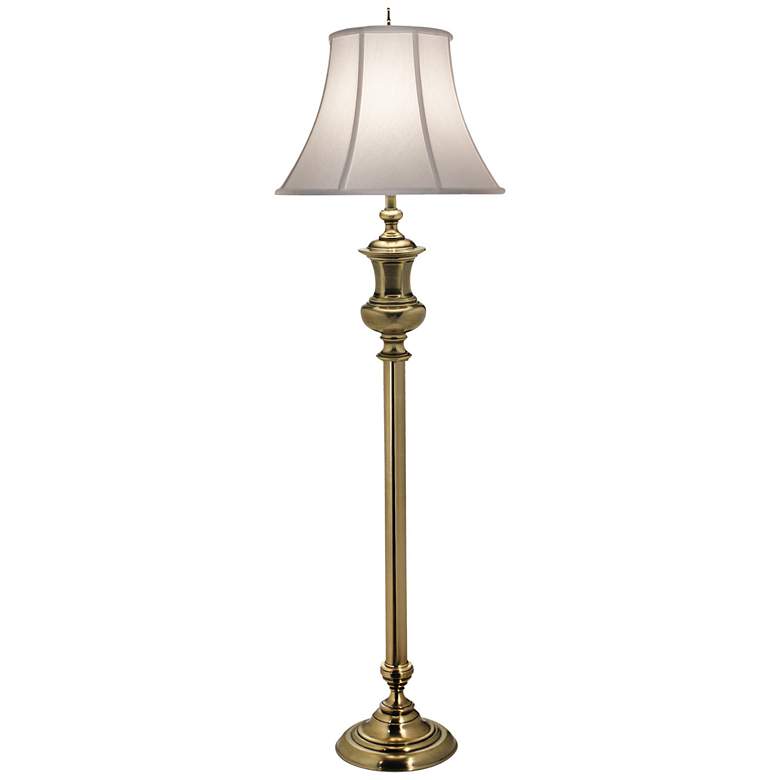 Image 2 Stiffel Buchanan 65 inch High Traditional Burnished Brass Floor Lamp