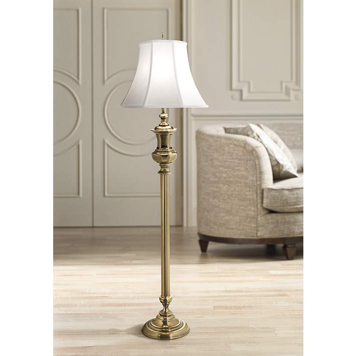 Stiffel Redondo Antique Brass Floor Lamp - #1X452