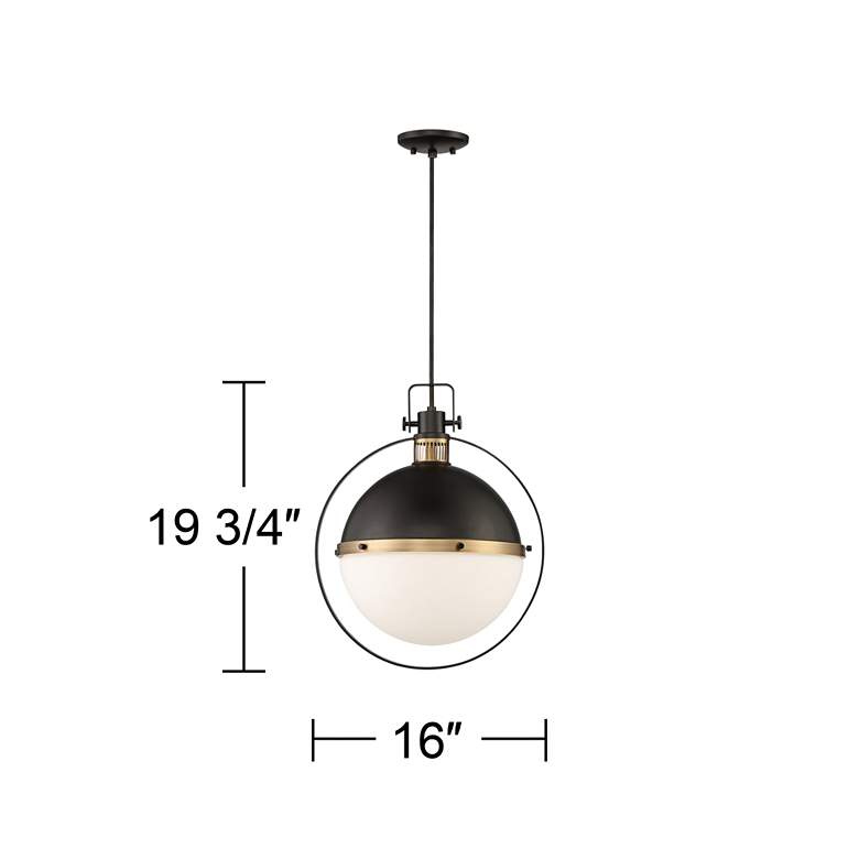 Stiffel Caitlin 16&quot; Wide Warm Gold Finish Modern Luxe Pendant Light more views