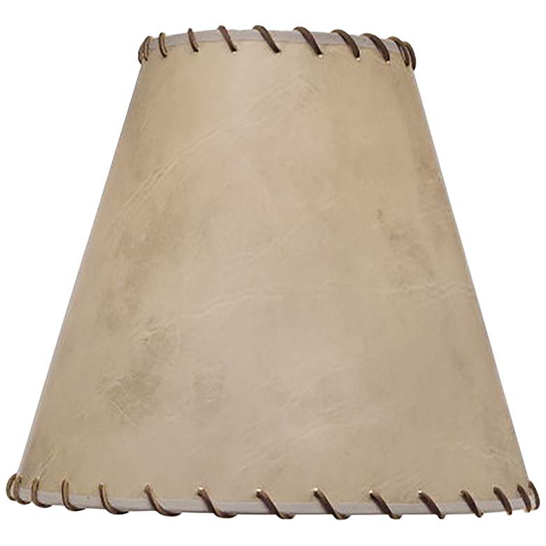Image 1 Stiffel Calfskin Lace Empire Lamp Shade 9x18x13 (Spider)