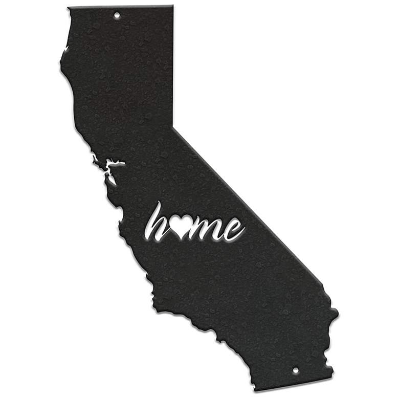 Image 1 Stiffel California 24" High Charcoal Metal Wall Art