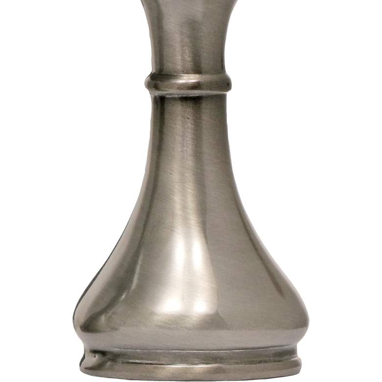 Image 3 Stiffel Candle 10" High Antique Nickel Accent Table Lamp more views