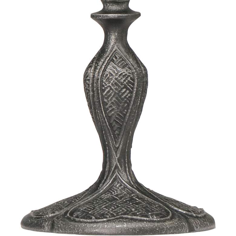 Image 3 Stiffel Candle 10 inch High Charcoal Intricate Detailed Accent Table Lamp more views