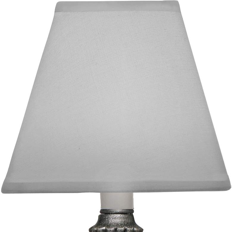 Image 2 Stiffel Candle 10" High Charcoal Lined Accent Table Lamp more views