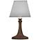 Stiffel Candle 10" High Rust Brown Accent Table Lamp