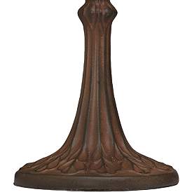 Image3 of Stiffel Candle 10" High Rust Brown Accent Table Lamp more views