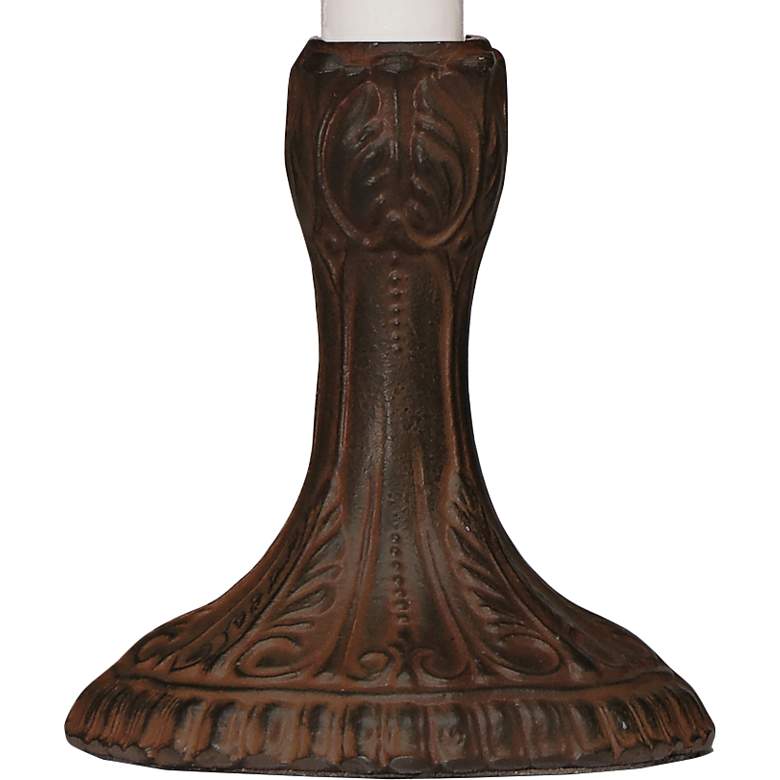 Image 3 Stiffel Candle Lamp 10" High Rust Finish Accent Table Lamp more views