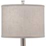 3_Stiffel Candlestick 25" High Modern Satin Nickel Table Lamp more views