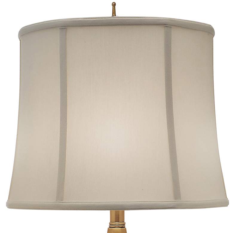 Image 3 Stiffel Candlestick 33" High Shadow Shade Antique Brass Table Lamp more views