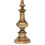Stiffel Candlestick 33" High Shadow Shade Antique Brass Table Lamp