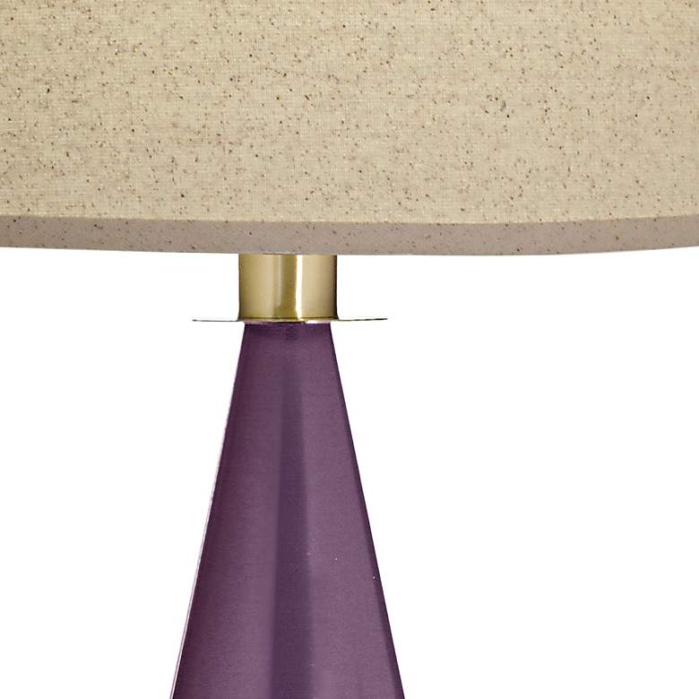 Image 2 Stiffel Carson 24 1/2" Converse Lavender Shadow Table Lamp more views