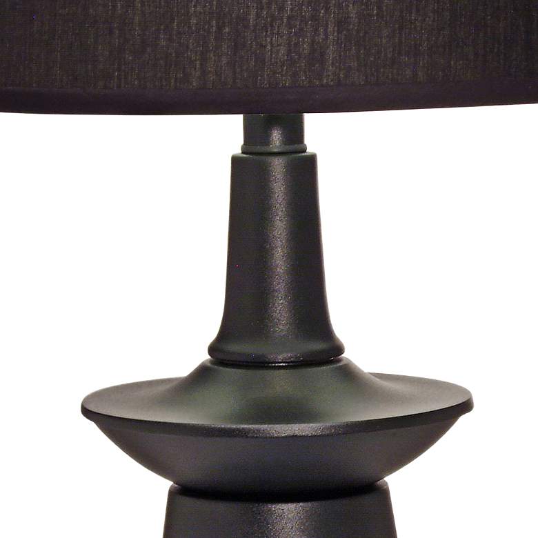 Image 2 Stiffel Carson 26" Textured Converse Black Modern Table Lamp more views