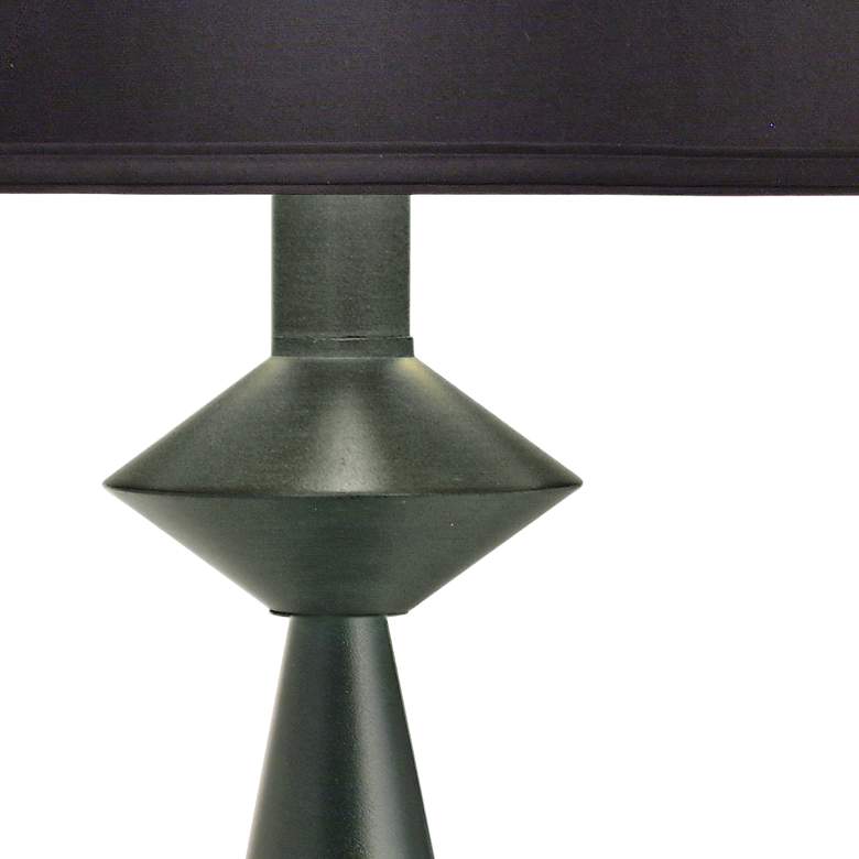 Image 2 Stiffel Carson 31 1/2" Black Verdigris Green Modern Table Lamp more views