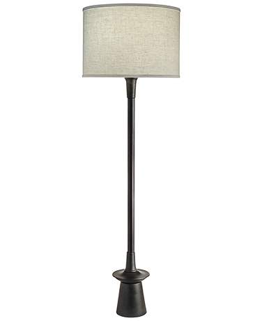 Stiffel Carson 63 1/2" Converse Charcoal Finish Modern Floor Lamp