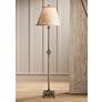 Stiffel Carson 64" Faux Leather Oxidized Bronze Rustic Floor Lamp