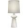 Stiffel Carson Converse 20" High White Mid-Century Modern Table Lamp