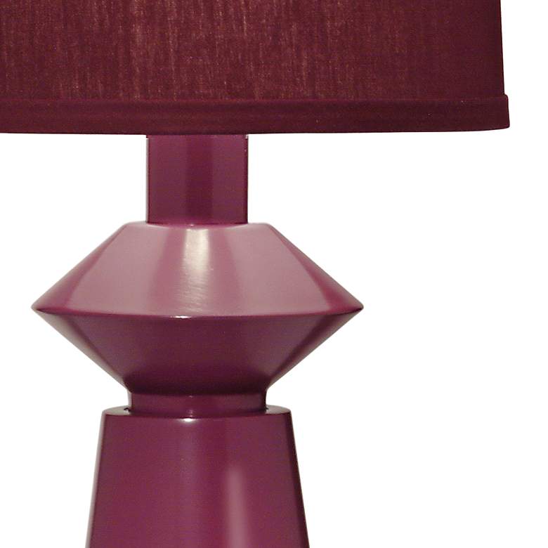 Image 2 Stiffel Carson Converse 20" Mulberry Red Accent Table Lamp more views