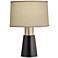 Stiffel Carson Converse 21" High Bombay Shade Black Modern Table Lamp