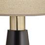 2_Stiffel Carson Converse 21" High Bombay Shade Black Modern Table Lamp more views