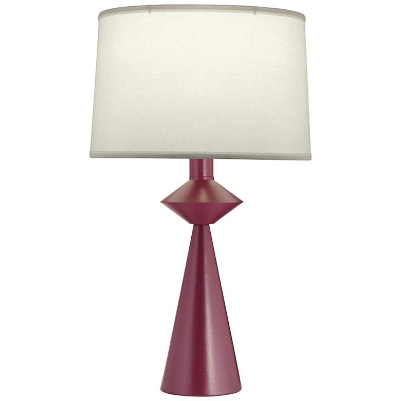 Image 1 Stiffel Carson Converse Textured Burgundy Table Lamp