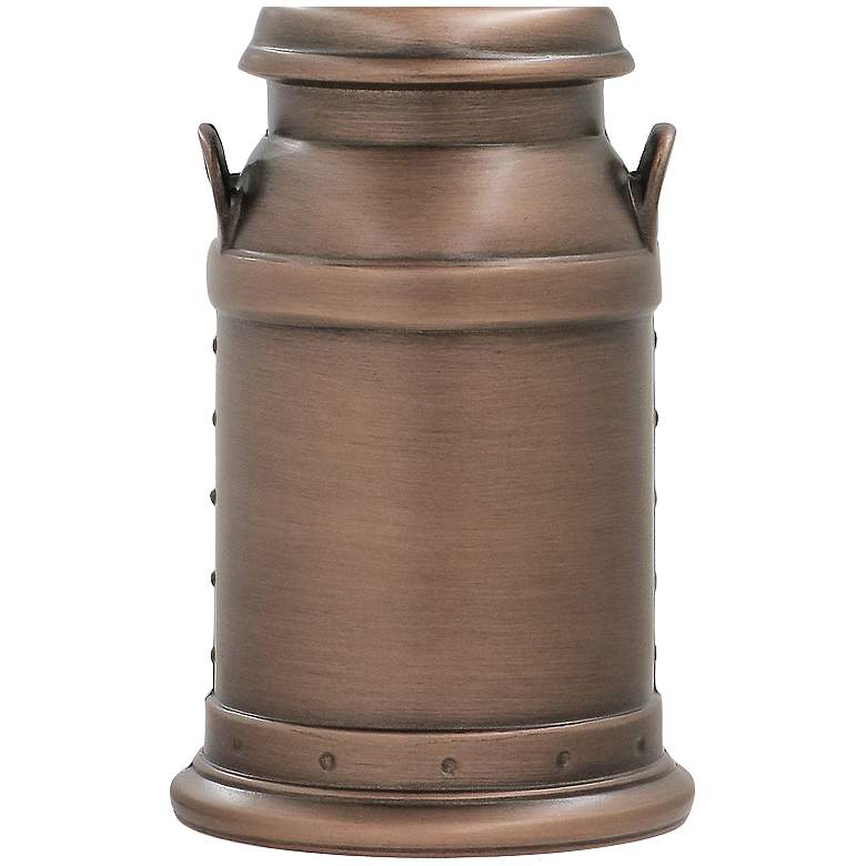 Image 3 Stiffel Carte 13" High Milk Jug Antique Old Bronze Accent Table Lamp more views