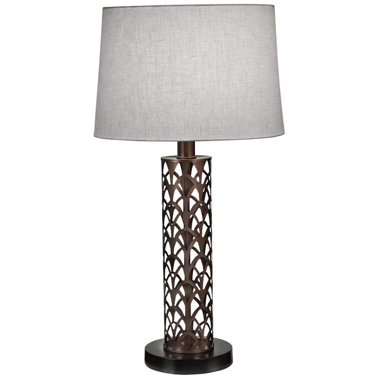 Image 1 Stiffel Cathedral 29" High Laser Cut Oil-Rubbed Bronze Table Lamp