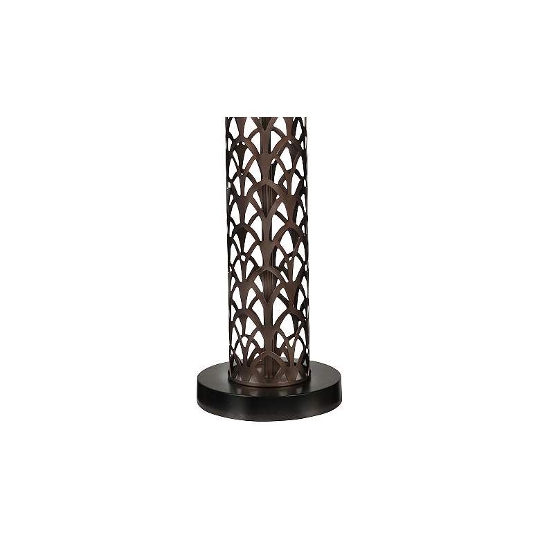 Image 3 Stiffel Cathedral 29" High Laser Cut Oil-Rubbed Bronze Table Lamp more views